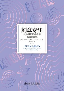 刻意专注 : 分心时代如何找回高效的喜悦